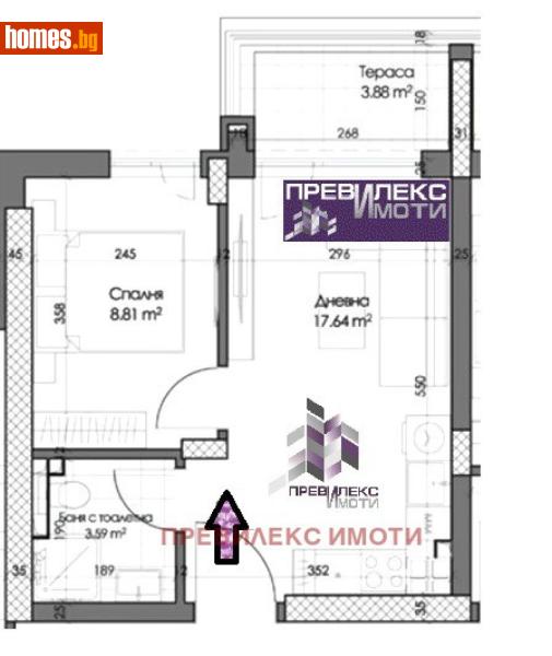 Двустаен, 51m² - Кв. Кършияка, Пловдив - Апартамент за продажба - Превилекс имоти ЕООД - 116524660