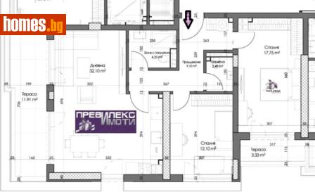 Тристаен, 117m² - Апартамент за продажба - 116529551