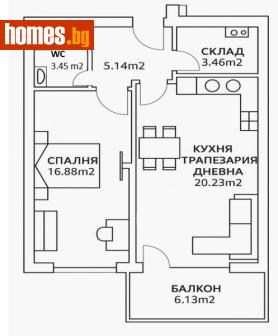 Двустаен, 74m² - Апартамент за продажба - 116529988