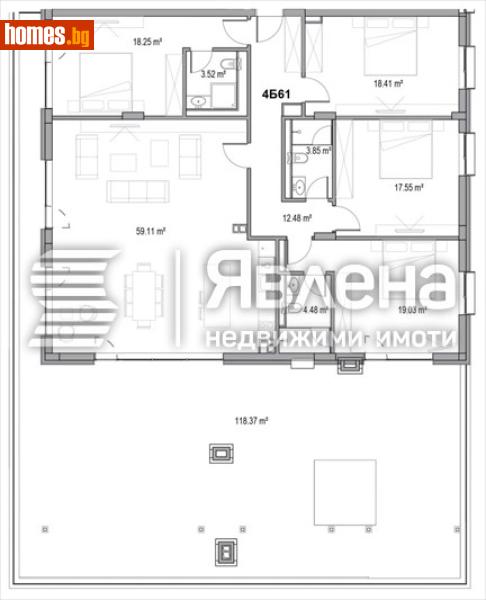 Многостаен, 357m² - Жк. Христо Смирненски, Пловдив - Апартамент за продажба - ЯВЛЕНА - 116531003