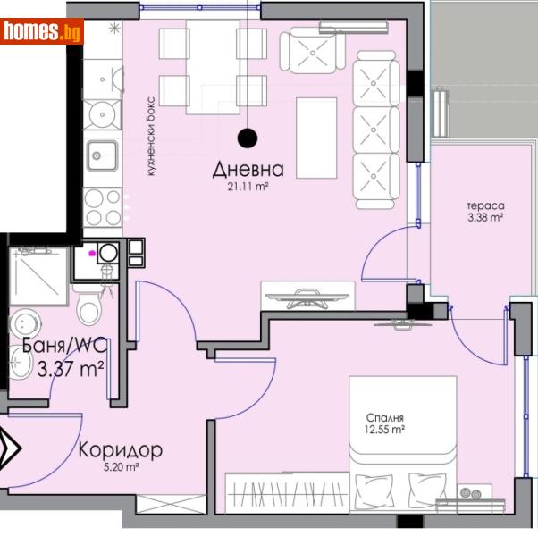 Двустаен, 103m² -  Сарафово, Бургас - Апартамент за продажба - Сарафово Недвижимост - 116533498