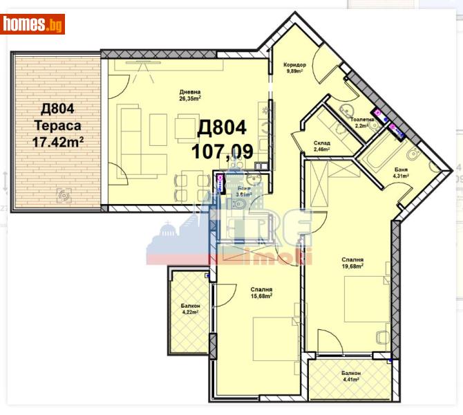 Тристаен, 147m² - Жк. Полигона, София - Апартамент за продажба - ТЕНДЕНЗ РИАЛ ЕСТЕЙТ - 116540691