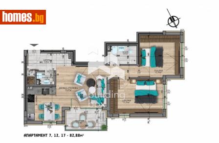 Тристаен, 96m² - Апартамент за продажба - 116542835