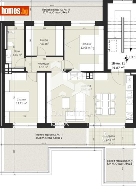 Четиристаен, 107m² - Кв. Малинова Долина, София - Апартамент за продажба - Билдинг Бокс - 116543612