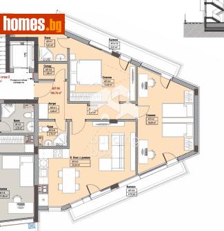 Тристаен, 121m² - Апартамент за продажба - 116545815