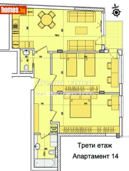 Тристаен, 109m² - Кв. Кръстова Вада, София - Апартамент за продажба - ДРИЙМ ВИЖЪН НЕДВИЖИМИ ИМОТИ - 116552473