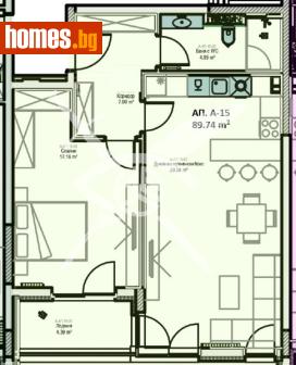 Двустаен, 93m² - Апартамент за продажба - 116557326