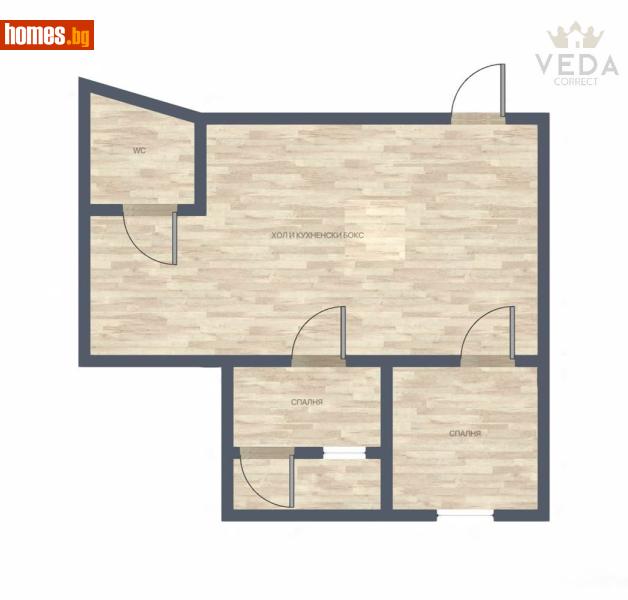 Тристаен, 87m² - Жк. Зона Б5, София - Апартамент за продажба - Веда Корект - 116558947