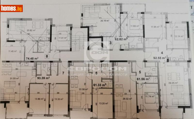 Двустаен, 80m² - Кв. Казански, Стара Загора - Апартамент за продажба - ЕВРОДОМ - 116559579