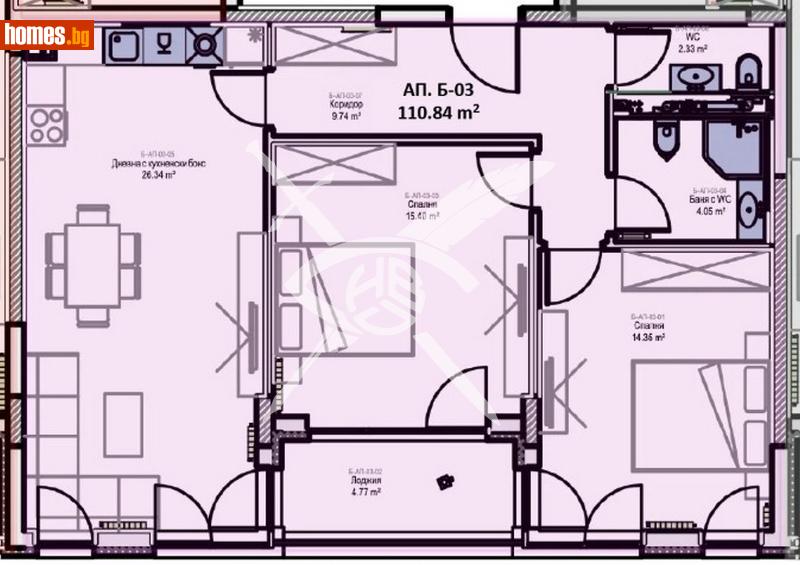 Тристаен, 115m² - Жк. Младост 2, София - Апартамент за продажба - ЕКС НВД - 116567350