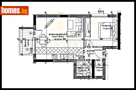 Двустаен, 68m² - Апартамент за продажба - 116573701