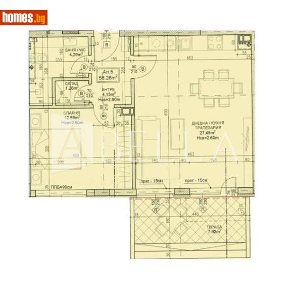 Двустаен, 69m² - Жк. Дружба 2, София - Апартамент за продажба - Абела - 116600856