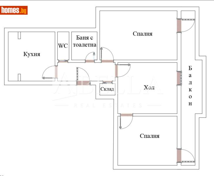 Тристаен, 95m² - Жк. Лозенец, София - Апартамент за продажба - Абела - 116600977