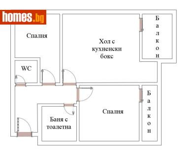 Тристаен, 104m² - Апартамент за продажба - 116601083