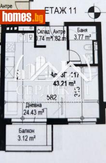Двустаен, 51m² - Апартамент за продажба - 116618025