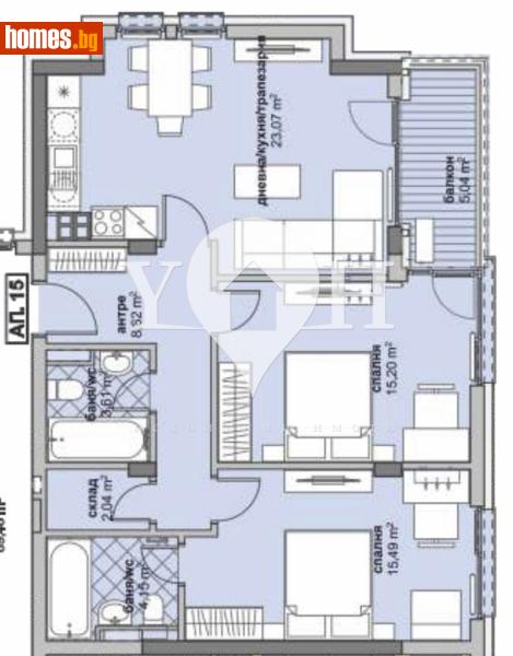 Тристаен, 108m² - Жк. Люлин 6, София - Апартамент за продажба - YOHOME - 116619413