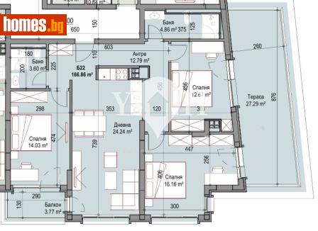 Четиристаен, 166m² - Апартамент за продажба - 116619429