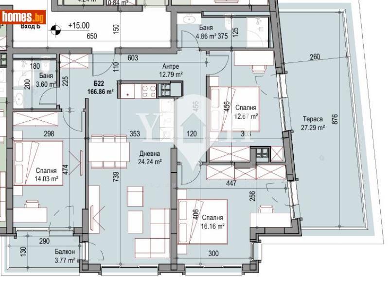 Четиристаен, 166m² - Жк. Сухата Река, София - Апартамент за продажба - YOHOME - 116619429