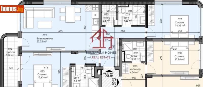 Тристаен, 113m² - Жк. Зона Б18, София - Апартамент за продажба - Bulgarian Homes - 116621537