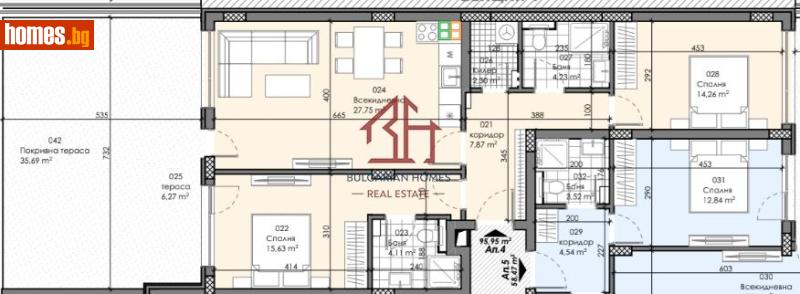 Тристаен, 113m² - Жк. Зона Б18, София - Апартамент за продажба - Bulgarian Homes - 116621547