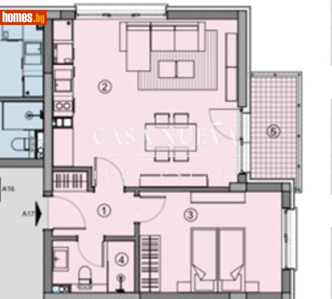 Двустаен, 59m² - Кв. Изток, Перник - Апартамент за продажба - Casa Nueva Real Estate - 116623374