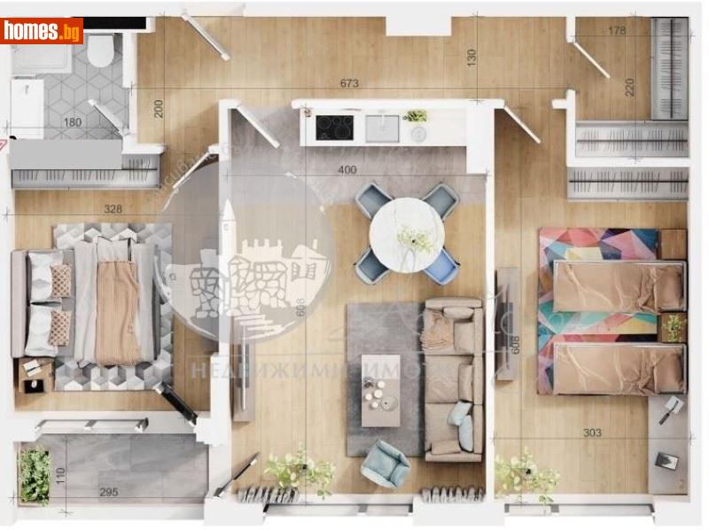 Тристаен, 100m² - Жк. Тракия, Пловдив - Апартамент за продажба - Арт Каза - 116625254