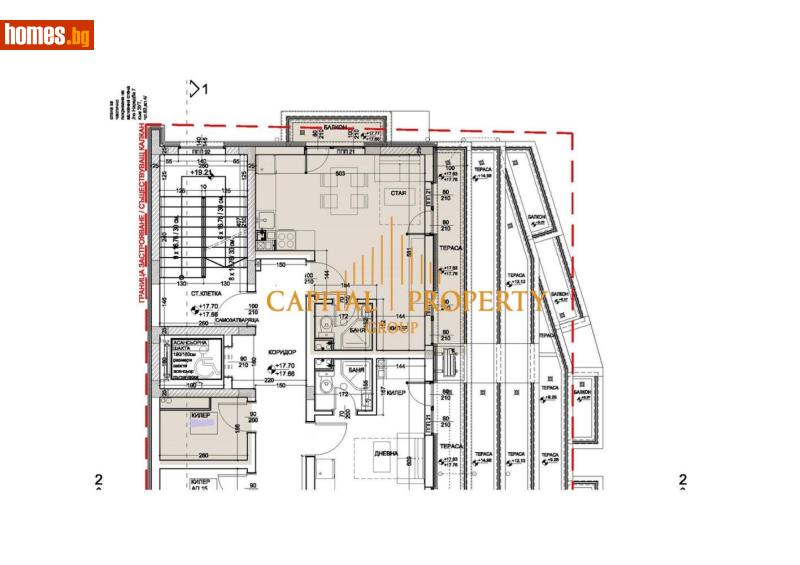 Едностаен, 52m² - Жк. Левски, Варна - Апартамент за продажба - Капитал Пропърти Груп - 116643561