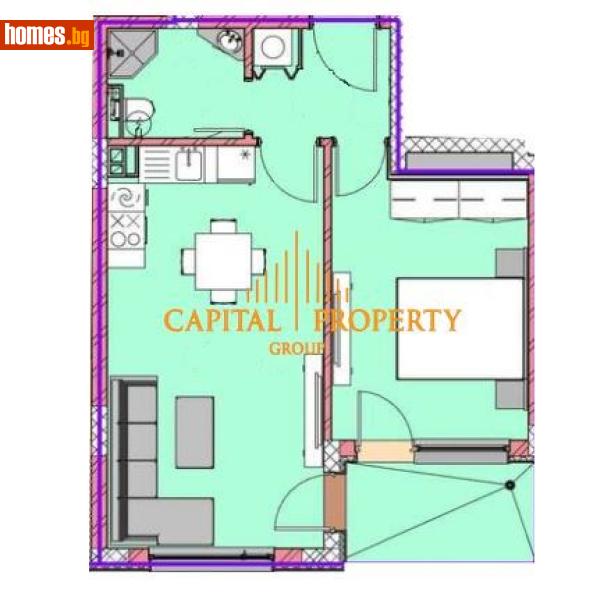Двустаен, 62m² - Кв. Владиславово, Варна - Апартамент за продажба - Капитал Пропърти Груп - 116643654