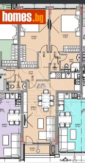 Тристаен, 103m² - Апартамент за продажба - 116650483