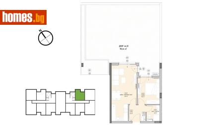 Двустаен, 58m² - Апартамент за продажба - 116654647