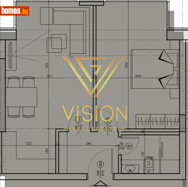 Двустаен, 64m² - Жк. Дружба 2, София - Апартамент за продажба - Vision Real Estate - 116661708