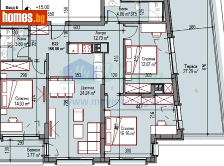 Четиристаен, 166m² - Апартамент за продажба - 116662712