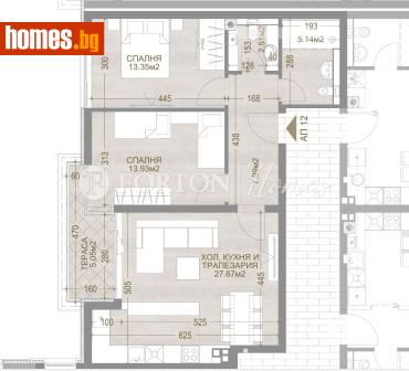 Тристаен, 103m² - Апартамент за продажба - 116670890