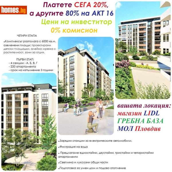 Двустаен, 75m² - Жк. Христо Смирненски, Пловдив - Апартамент за продажба - Ринг Естейт - 116673422