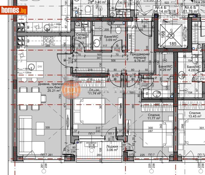 Тристаен, 100m² - Жк. Младост 4, София - Апартамент за продажба - Тера Тиара - 116676978