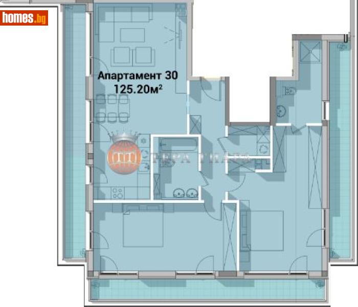 Тристаен, 145m² - Жк. Полигона, София - Апартамент за продажба - Тера Тиара - 116677014