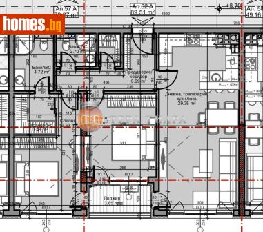 Тристаен, 104m² - Апартамент за продажба - 116677035