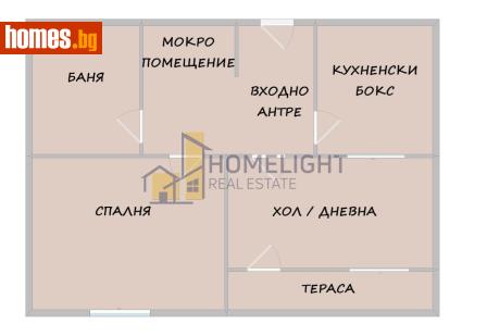 Двустаен, 50m² - Апартамент за продажба - 116683830