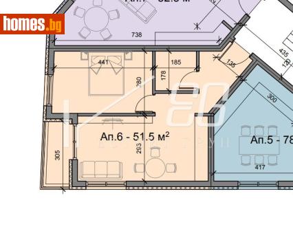 Двустаен, 52m² - Апартамент за продажба - 116686482