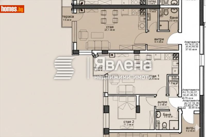 Тристаен, 105m² - Кв. Витоша, София - Апартамент за продажба - ЯВЛЕНА - 116708754
