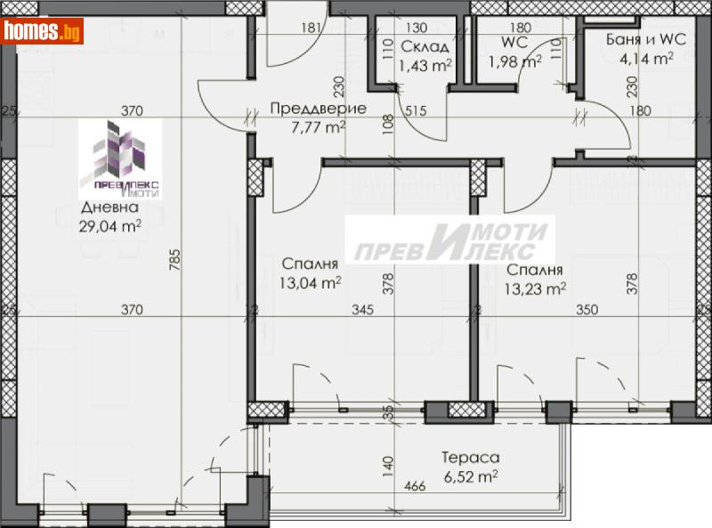 Тристаен, 108m² - Кв. Каменица , Пловдив - Апартамент за продажба - Превилекс имоти ЕООД - 116710154