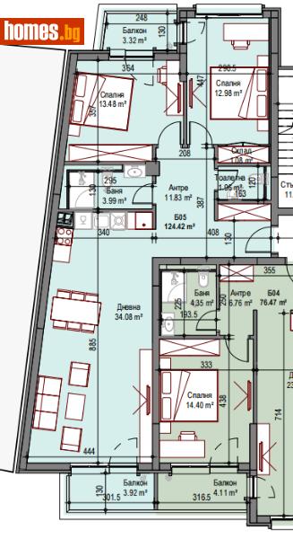 Тристаен, 106m² - Кв. Подуяне, София - Апартамент за продажба - Титан Пропъртис - 116710161