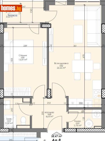 Двустаен, 80m² - Жк. Сердика, София - Апартамент за продажба - Титан Пропъртис  - 116710942