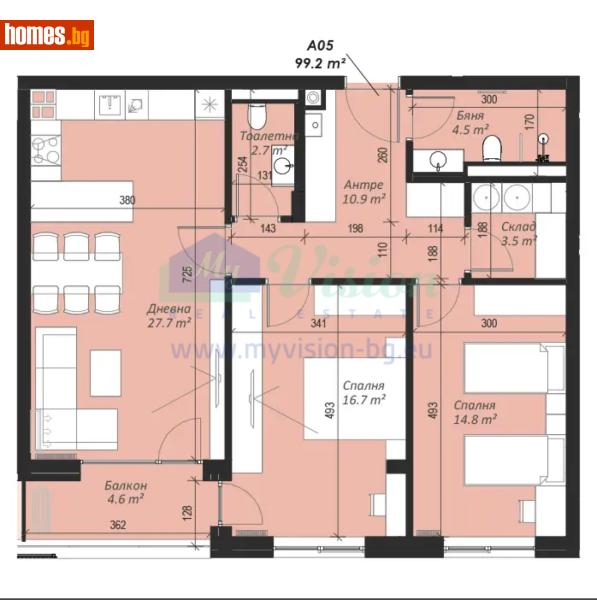 Тристаен, 117m² - София, София - град - Апартамент за продажба - Myvision Real Estate - 116714937