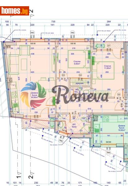 Тристаен, 100m² -  ЛК Тракия, Варна - Апартамент за продажба - РОНЕВА ООД - 116729398