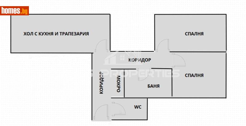 Тристаен, 70m² - Жк. Красна Поляна, София - Апартамент за продажба - BasProperties - 116730011