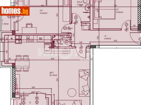Тристаен, 118m² - Апартамент за продажба - 116735324