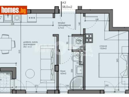 Двустаен, 70m² - Апартамент за продажба - 116735344