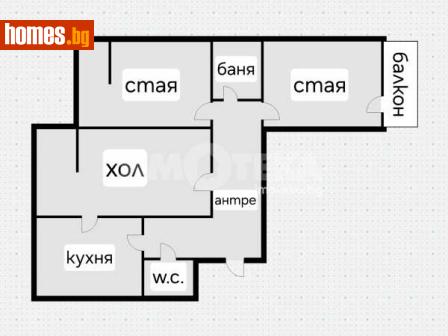 Тристаен, 113m² - Апартамент за продажба - 116735359