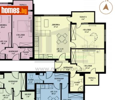 Тристаен, 121m² - Апартамент за продажба - 116736810